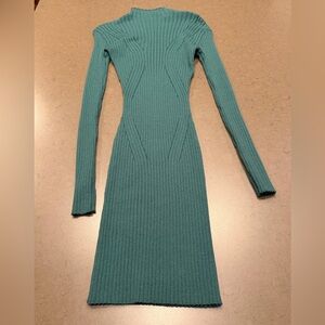 Lulu’s Geeen Sweater Dress Sz S